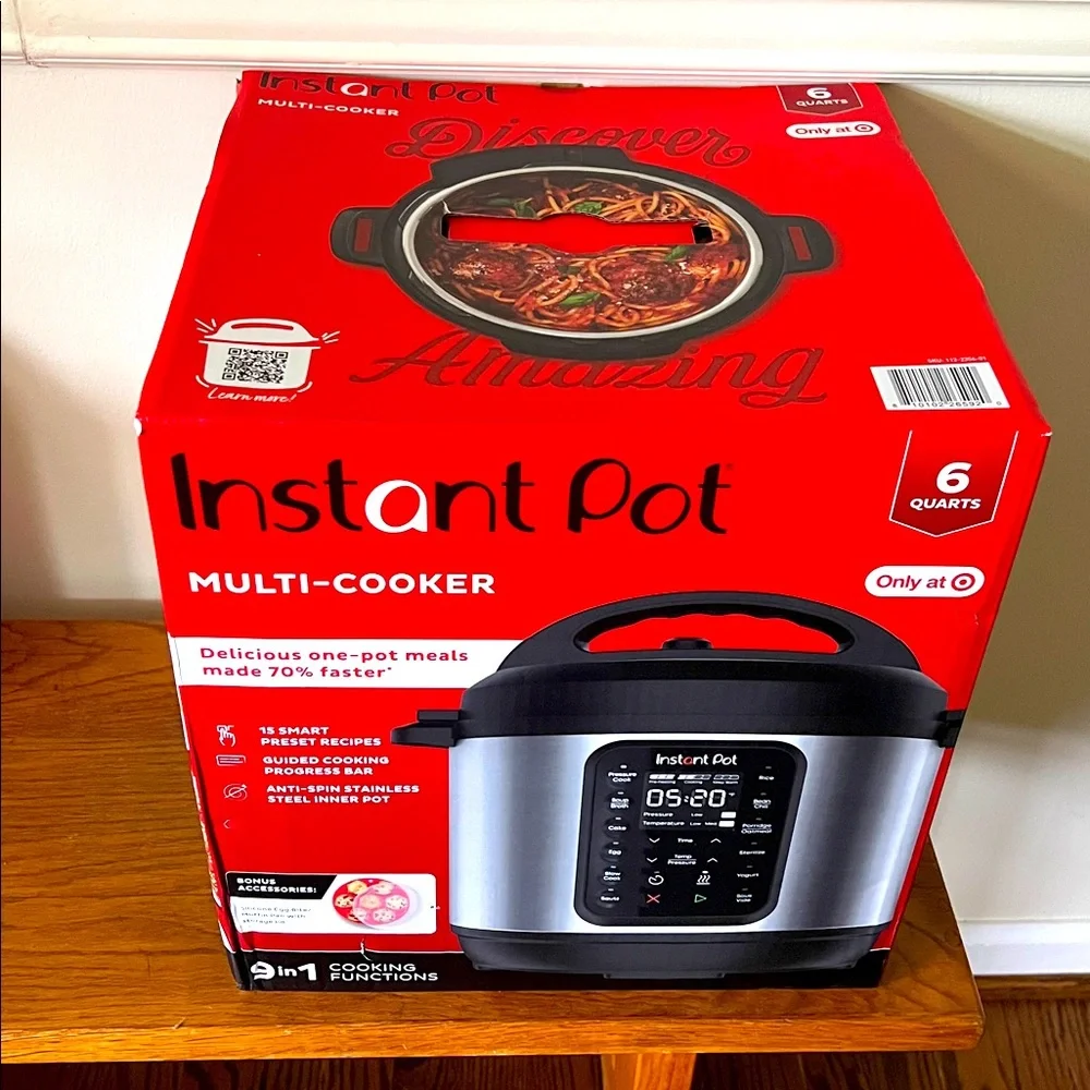 Instant Pot 6qt Slow Cook Function Pressure Cooker Bundle Set